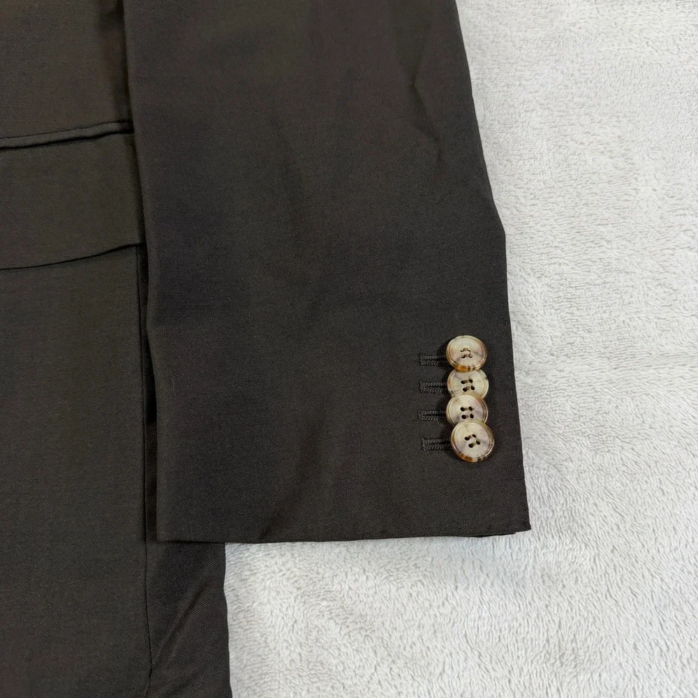 Suitsupply Napoli Mens 36R Dark Brown Wool S100 Zignone Blazer Jacket Casual EUC